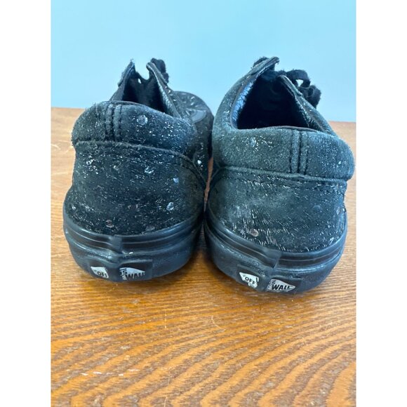 Women’s VANS Cheetah Lace Up Print Metallic Black. Size 5 .5. Sku 2822 - Picture 11 of 13